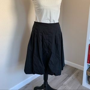 Black knee length bubble skirt. Bcbg small